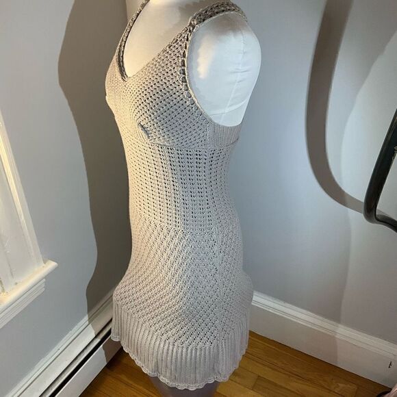 Athleta Capri Crochet Tank Dress, Grey. Medium - Picture 11 of 12
